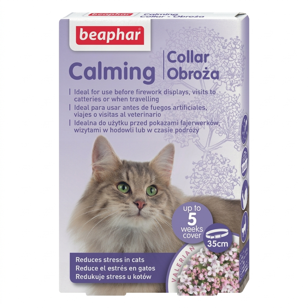 Beaphar Calming Collar para Gato 35 cm – Antiestrés Natural en MasKotas Farmavet - Especialistas en Dermatología