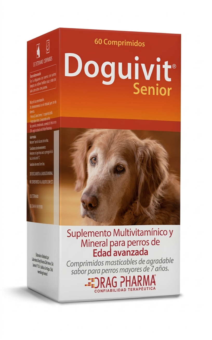 Doguivit Senior - 60 Comprimidos – Multivitamínico - Perros Mayores