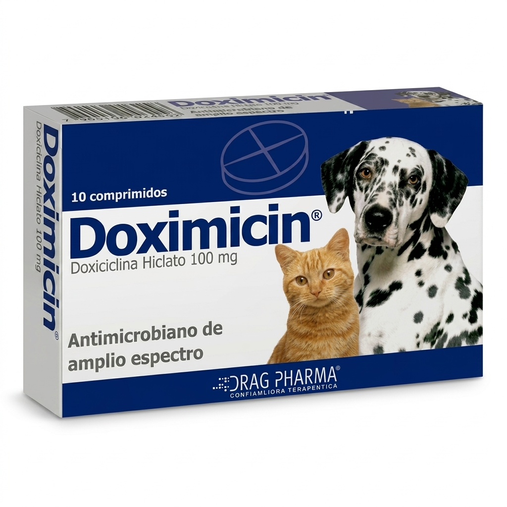 Doximicin 100 mg – Antibiótico doxiciclina perros y gatos - Antibioticos veterinaria en MasKotas Farmavet