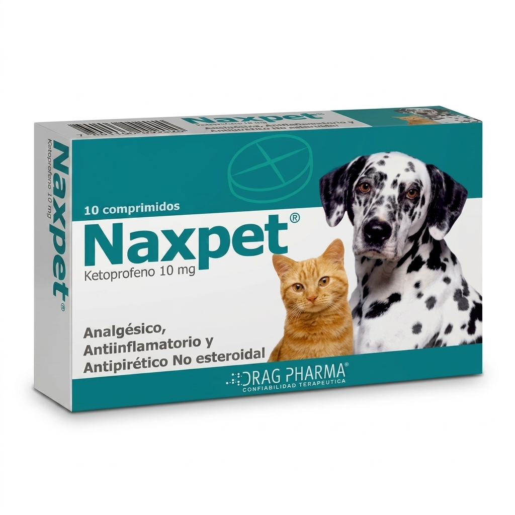Naxpet 10 mg 10 comprimidos Perros y Gatos – Dolor e inflamación - Antiinflamatorios veterinaria en MasKotas Farmavet
