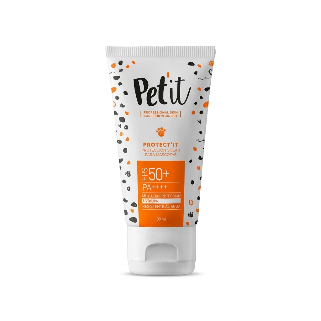 Pet’it Protect’it FPS 50 30 g perros y gatos – Protector solar - Dermatológicos veterinaria en MasKotas Farmavet