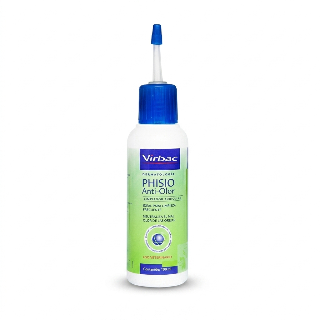 Phisio Antiolor Limpiador Ótico 100 ml perros y gatos – Control de olor en oídos - Otico veterinaria en MasKotas Farmavet