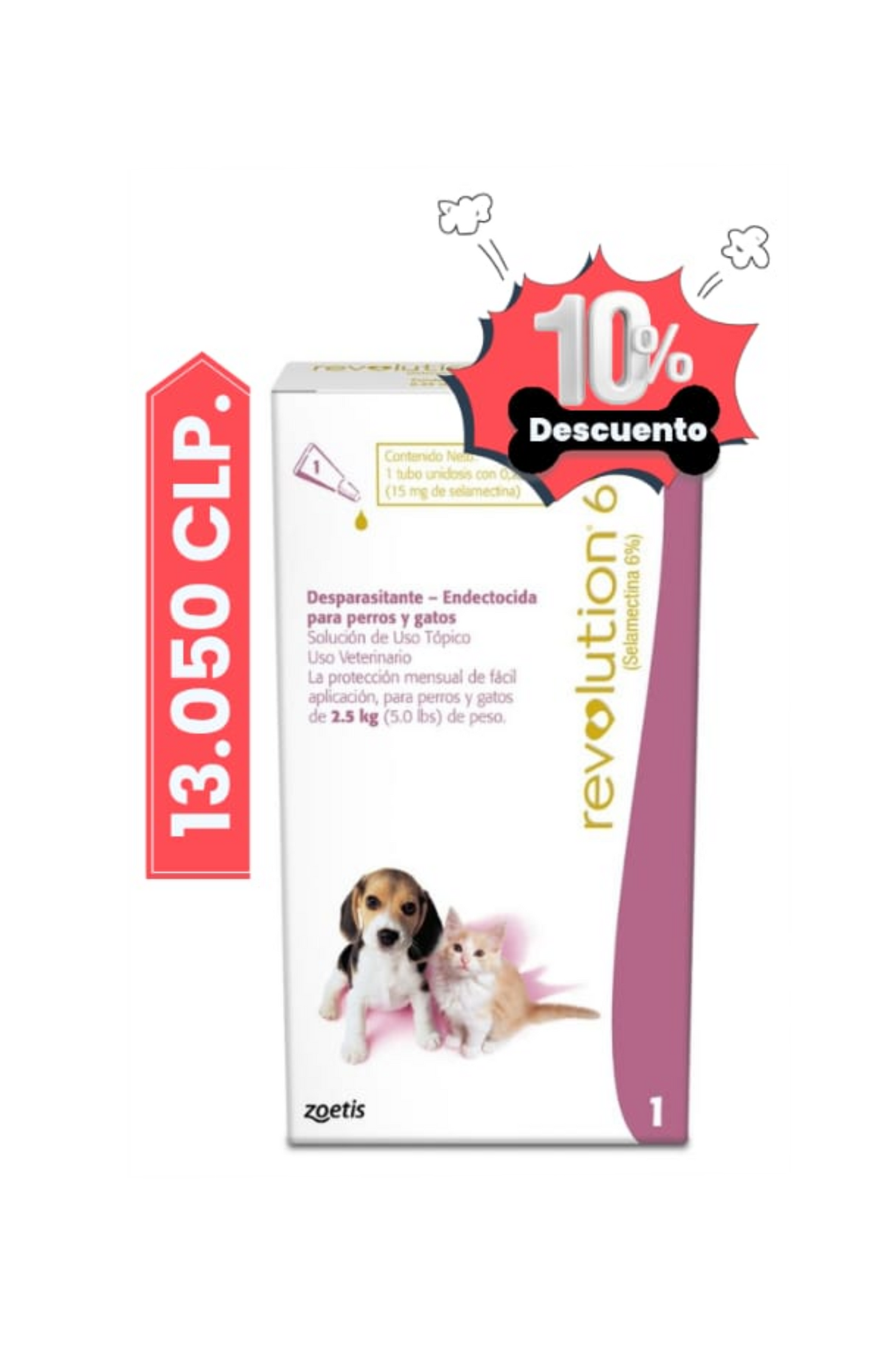 Revolution cachorro 6% perro / gato