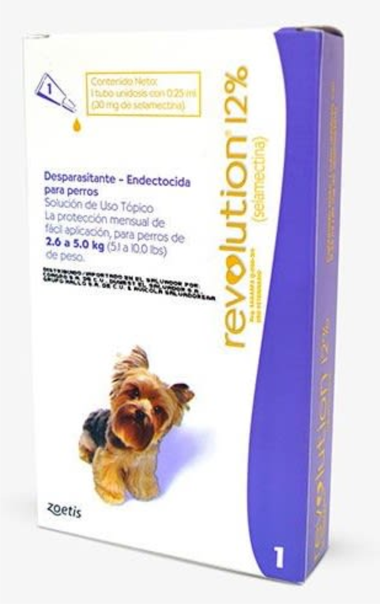 Revolution Perro 12% 2.5 - 5kg (0.25ml)