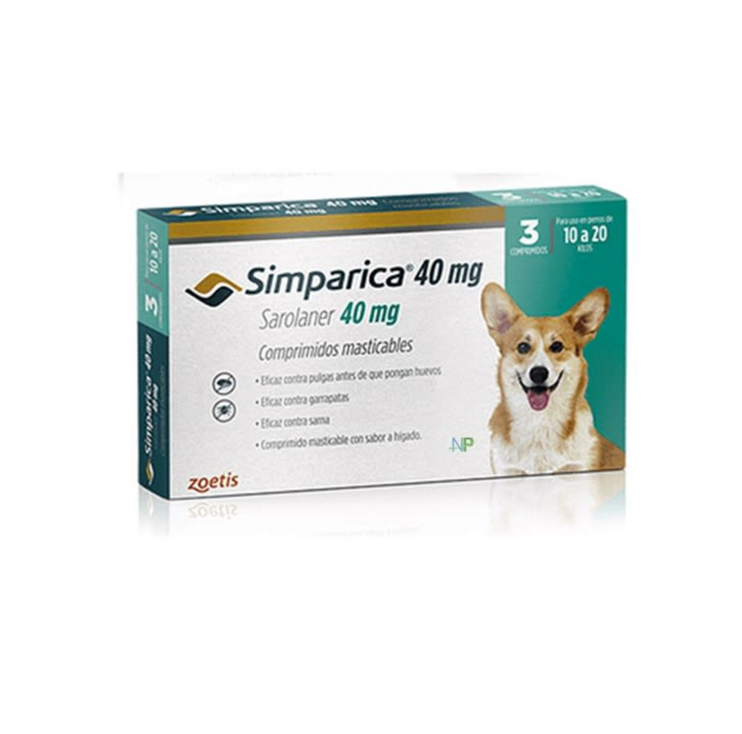 Simparica 10 – 20 kilos x 3 comp.