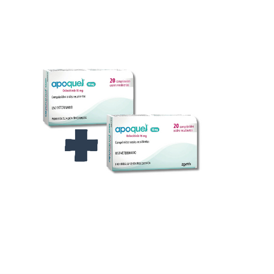 Apoquel 16 mg pack 2 cajas – Tratamiento continuo para perros grandes (40 comprimidos)