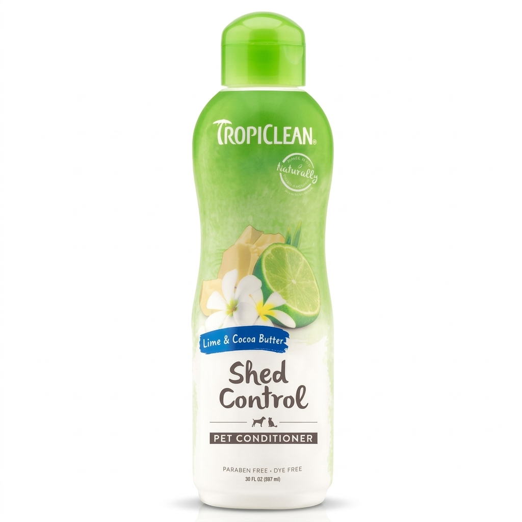 Acondicionador TropiClean - Lima & Cocoa Butter 592 ml – Hidratación, brillo y Control de Pelecha  - Perros y Gatos