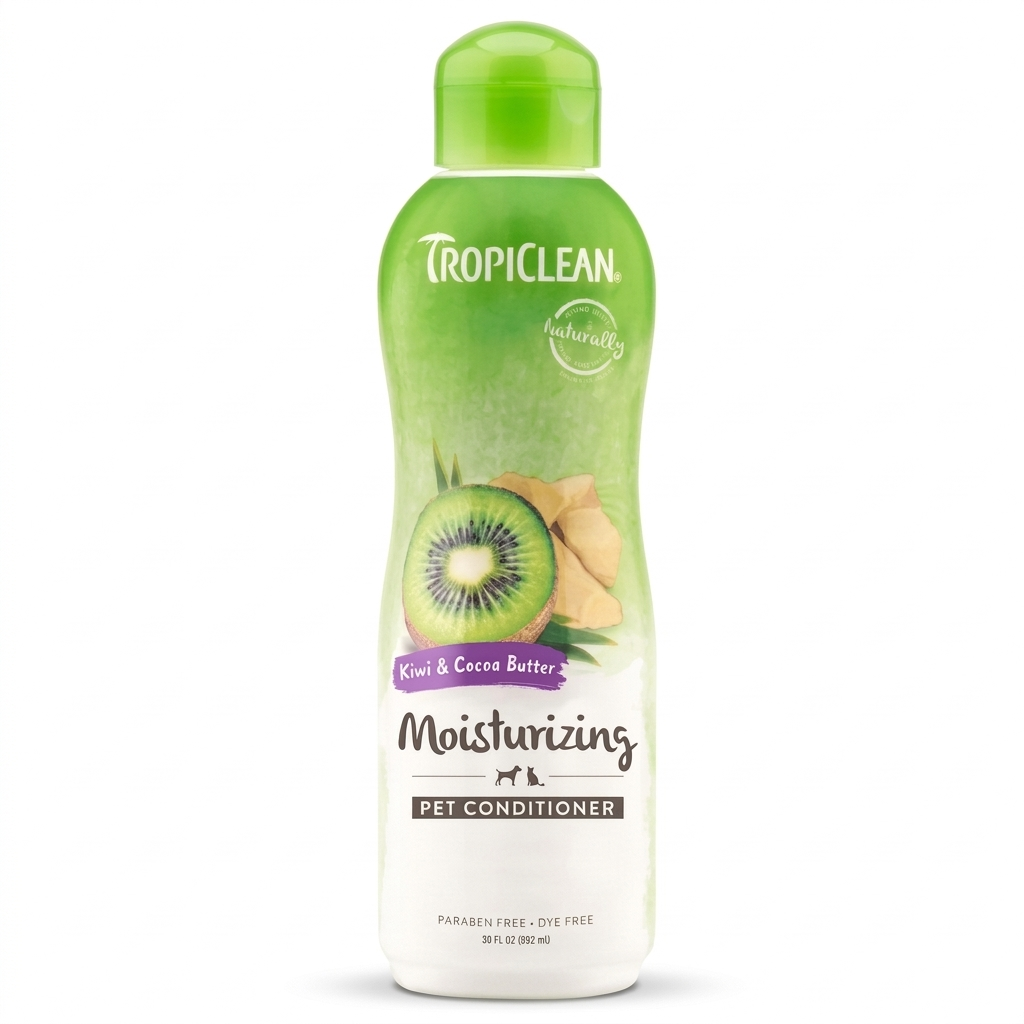 Acondicionador TropiClean Kiwi & Cocoa Butter 592 ml – Desenredo e Hidratación en MasKotas Farmavet - Especialistas en Dermatología

