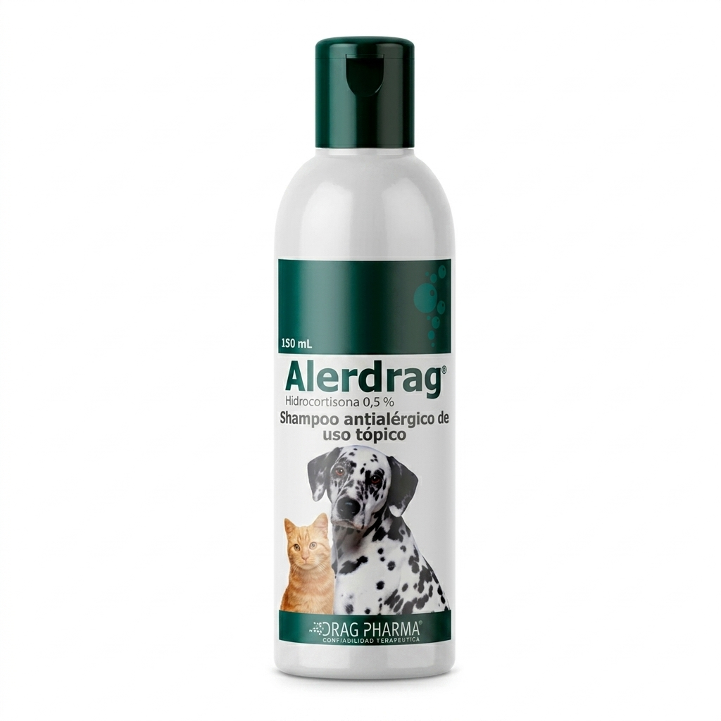 Alerdrag shampoo 150 ml perros – piel sensible y dermatitis alérgica - Dermatológicos veterinaria en MasKotas Farmavet
