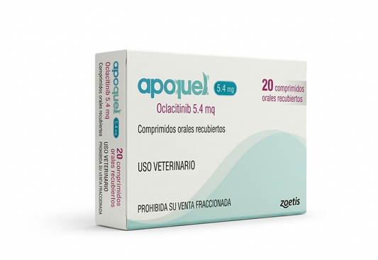 Apoquel 5.4 mg para perros medianos – Control de dermatitis alérgica (20 comprimidos)