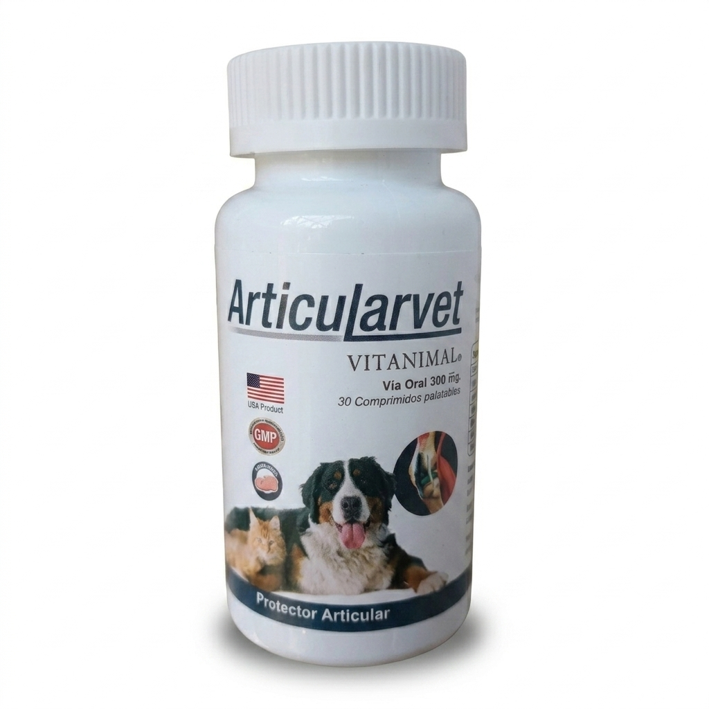 Articularvet 30 comprimidos perros y gatos – soporte para dolor y movilidad articular - Vitaminas y Suplementos veterinaria en MasKotas Farmavet
