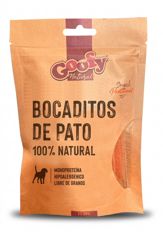 Bocaditos de Pato Goofy 20 g – Snack liofilizado