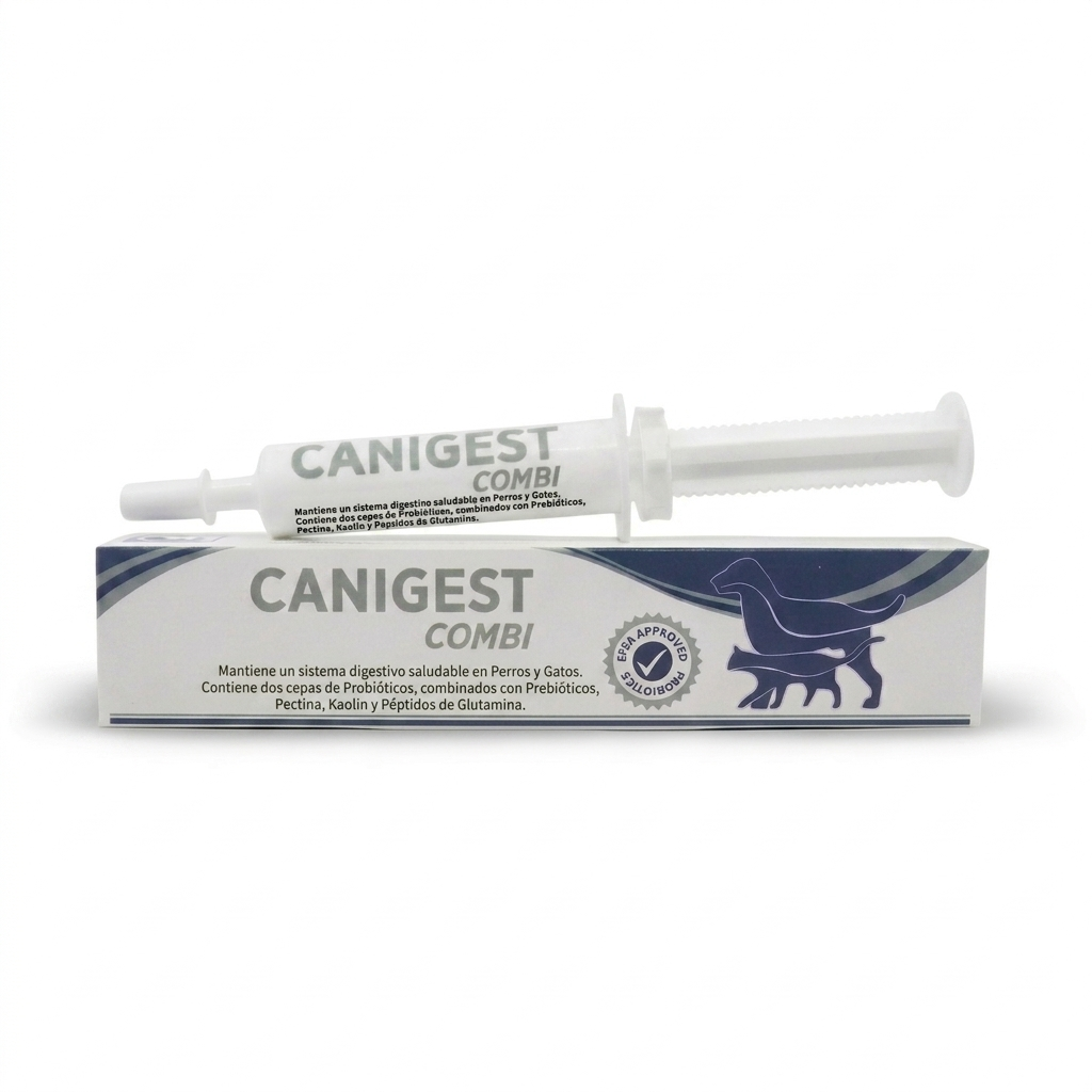 Canigest Combi 16 ml perros y gatos – soporte digestivo y diarrea - Prebióticos y probioticos veterinaria en MasKotas Farmavet