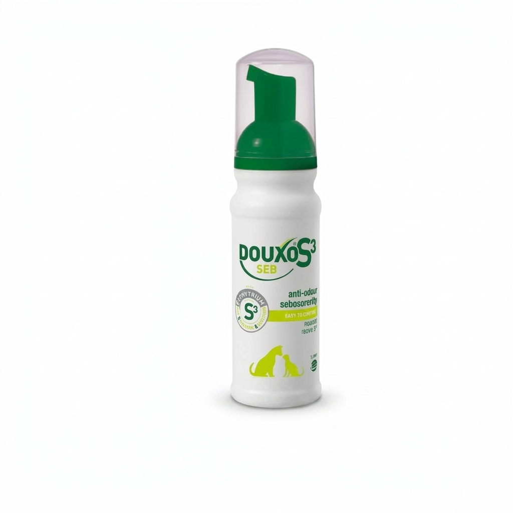 Douxo S3 SEB Mousse Perros y Gatos – Control de seborrea y piel grasa - Dermatológicos veterinaria en MasKotas Farmavet
