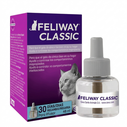 Feliway Classic Gatos  Recarga – Reductor de estrés en MasKotas Farmavet - Especialistas en Dermatología