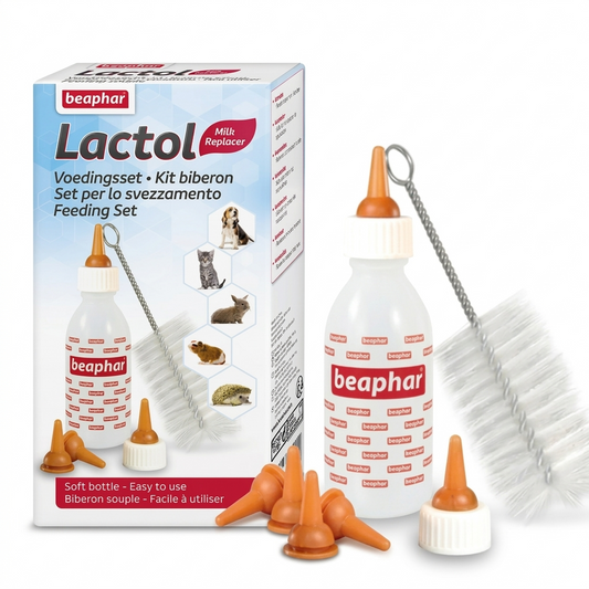 Beaphar Kit Lactancia Lactol Cachorros y Gatitos 35 ml – Alimentación neonatal y apoyo en lactancia - Vitaminas y Suplementos veterinaria en MasKotas Farmavet
