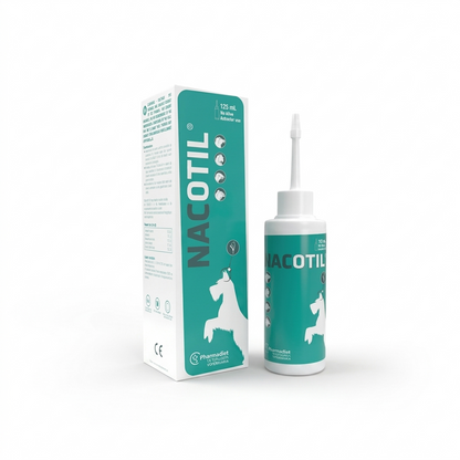 Nacotil Limpiador Ótico 125 ml – Higiene y prevención de otitis - Otico veterinaria Pharmadiet en MasKotas Farmavet
