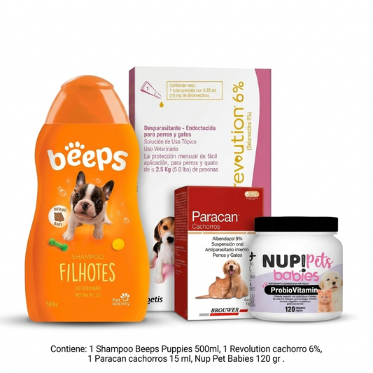Pack Cachorro Completo – Antiparasitario, Digestivo e Higiene Inicial en MasKotas Farmavet - Especialistas en Dermatología

