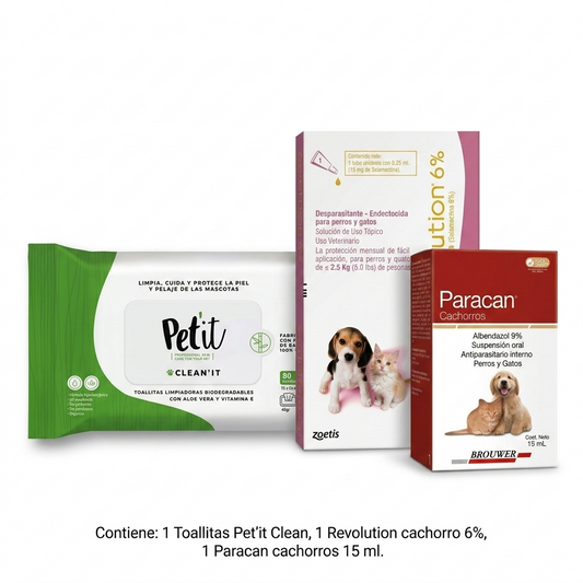Pack Cachorro Esencial – Kit desparasitación y salud inicial en MasKotas Farmavet - Especialistas en Dermatología