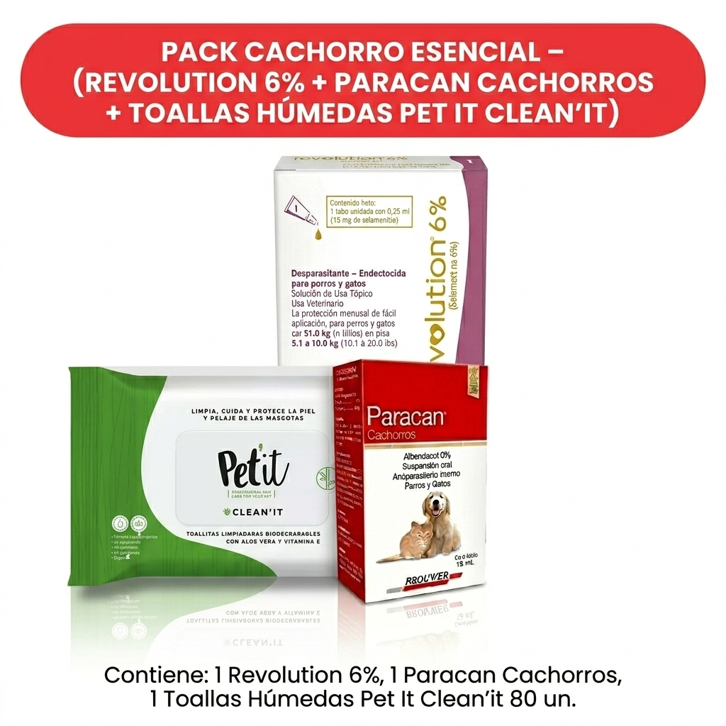 Pack Cachorro Esencial – Kit desparasitación y salud inicial en MasKotas Farmavet - Especialistas en Dermatología
