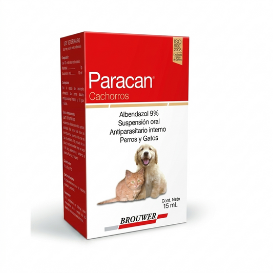 Paracan Cachorros 15 ml para perros y gatos – Antiparasitario interno - Antiparasitarios interno veterinaria en MasKotas Farmavet
