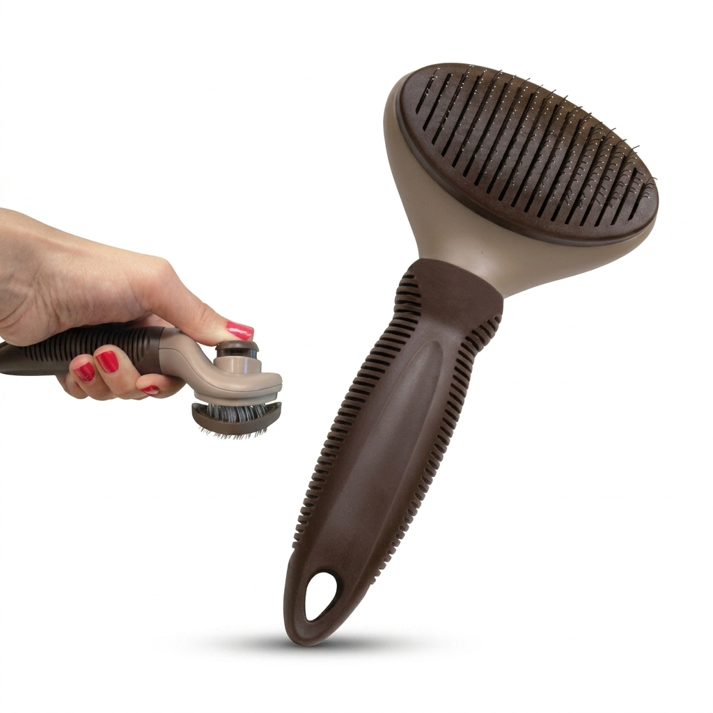 Rasqueta Autolimpiante Gloria Pets 20 cm Cepillo para Perros – elimina pelo muerto y nudos en MasKotas Farmavet - Especialistas en Dermatología
