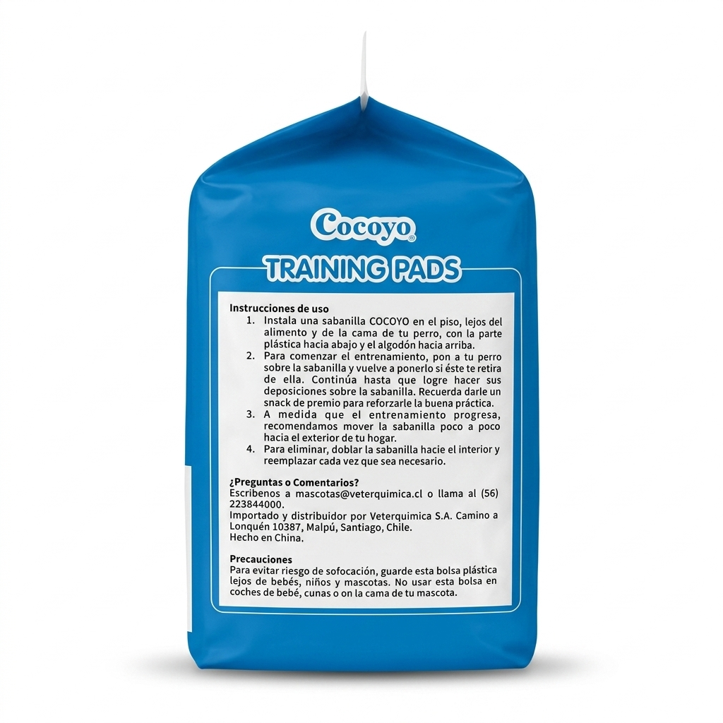 Cocoyo Sabanillas Absorbentes 56x56 cm 30 unidades perros – entrenamiento y control de orina