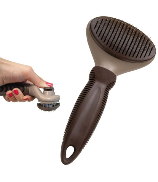 Rasqueta Gloria pets  auto-limpieza 20 cm