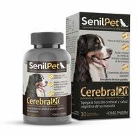 Senilpet Cerebral 20 mg - 30 Comprimidos – Tratamiento Cognitivo - Perros Senior