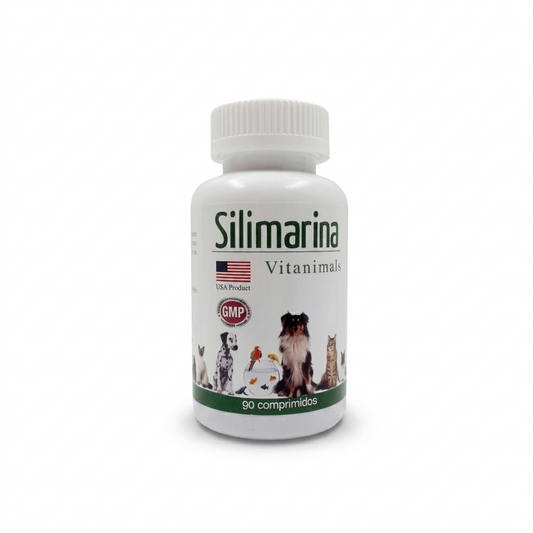 Silimarina 120 mg 90 comprimidos perros y gatos – Protección hepática y detox - Antihemeticos, Hepaticos y gástricos veterinaria en MasKotas Farmavet
