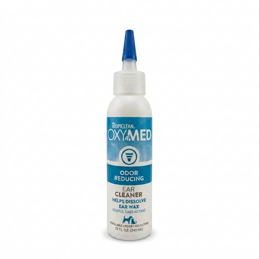 TropiClean OxyMed Limpiador Ótico Perros y Gatos – Higiene y olor - Otico veterinaria en MasKotas Farmavet
