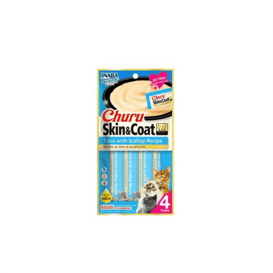 Churu gato skin y coat  atun y ostion x 4 sachet
