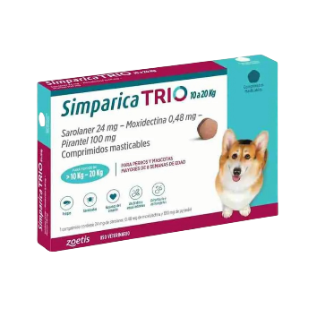Simparica trio 10 - 20 kg x  1 comp