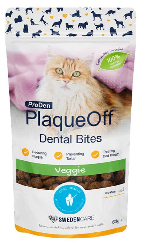 Plaque off snack dental gato x 60gr