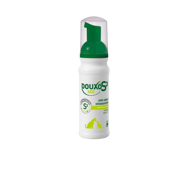 Douxo S3 SEB Mousse – Control de seborrea sin enjuague en perros y gatos