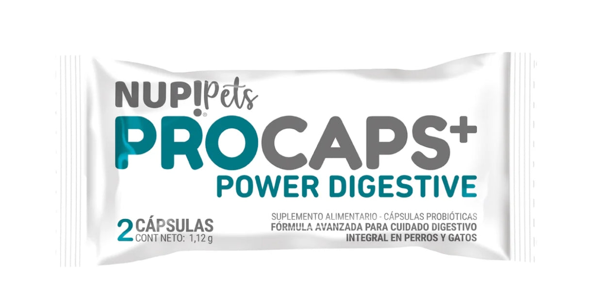 NUP!®PETS PRO CAPS POWER DIGESTIVE (2 CÁPSULAS)