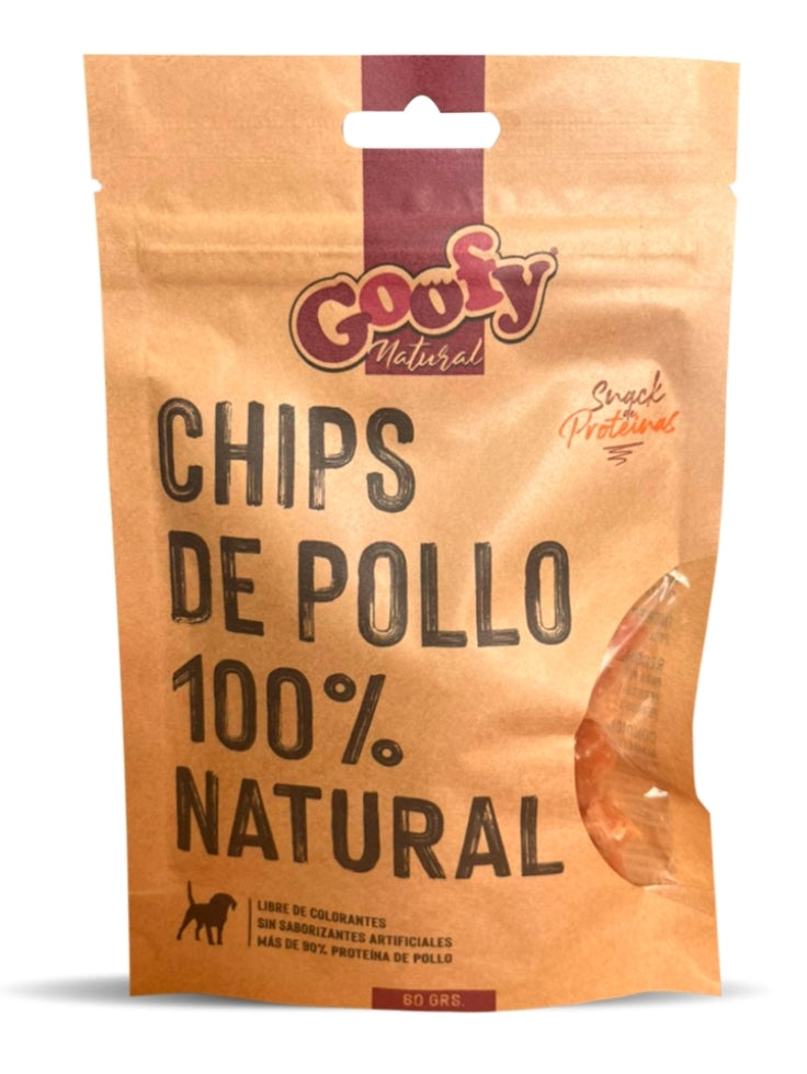 Snack Chips Pollo Raza pequeño Natural x 60 gr.