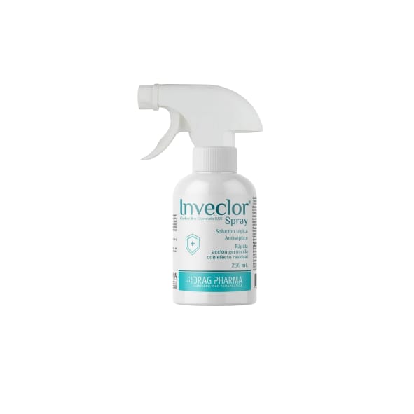 Inveclor 0,5% Spray 250 ml – Antiséptico para limpieza y desinfección de la piel en mascotas